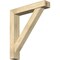 Ekena Millwork Traditional Block Rough Sawn Bracket w/ Offset Brace, Douglas Fir, 6"W x 32"D x 36"H BKT0604X32X36TRA05RDF - alternate 1